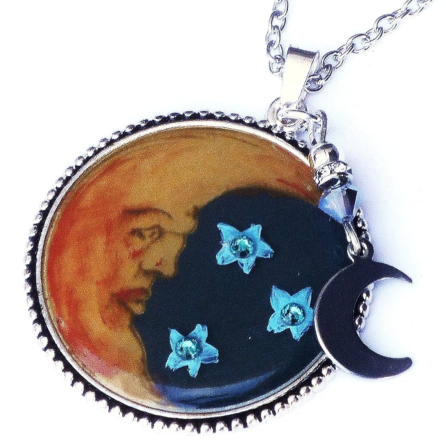 Amazon.com: Long Whimsical Painted Half Moon and Stars